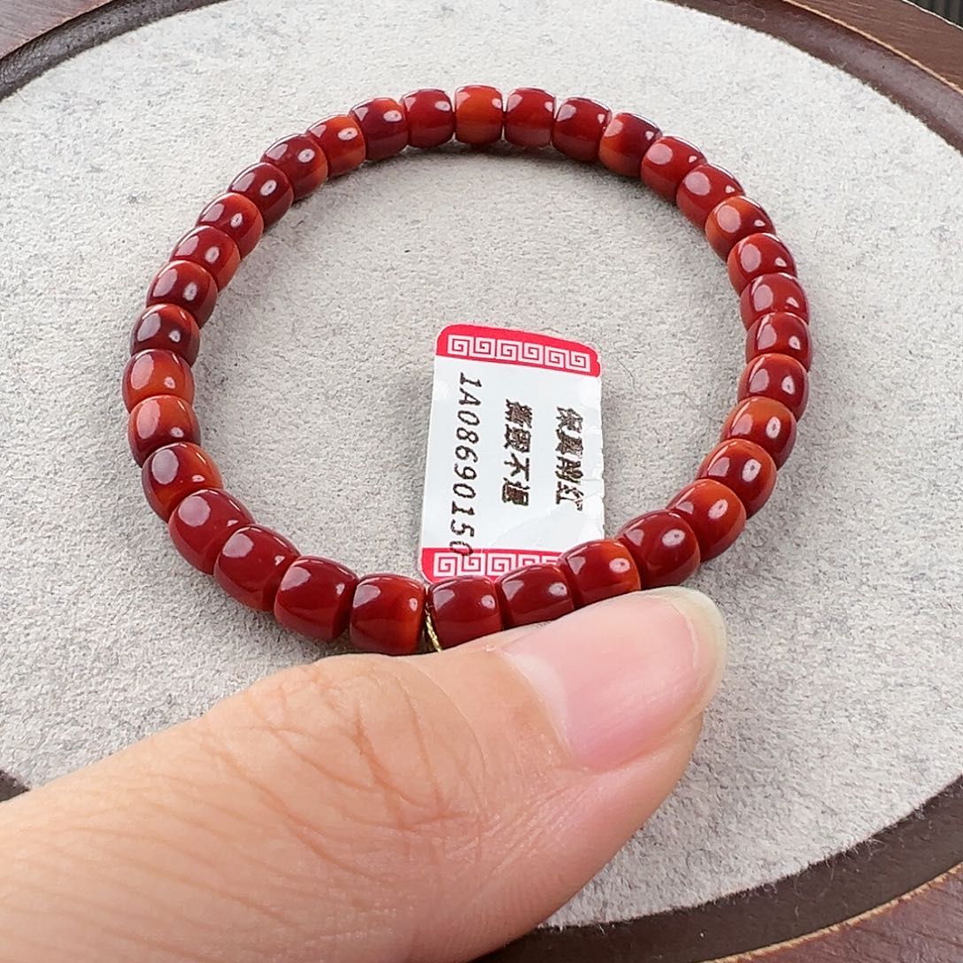 南红玛瑙手串未镶嵌