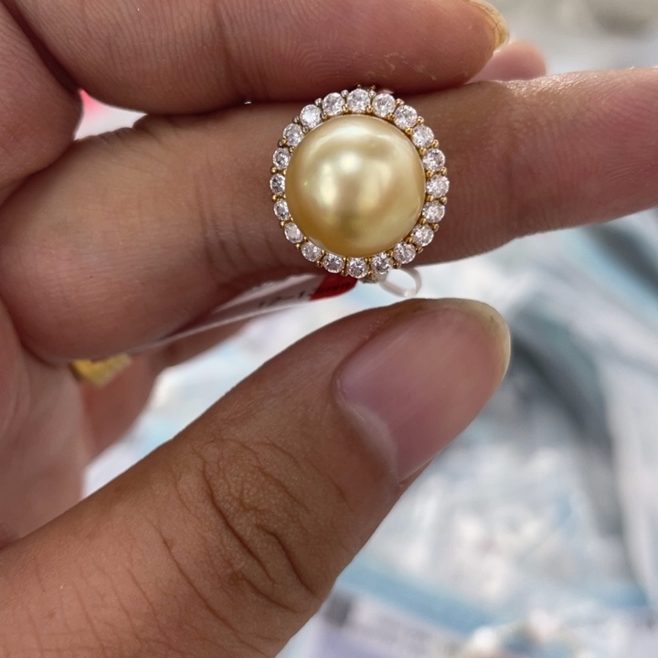 银S925镶嵌海水珍珠手绳