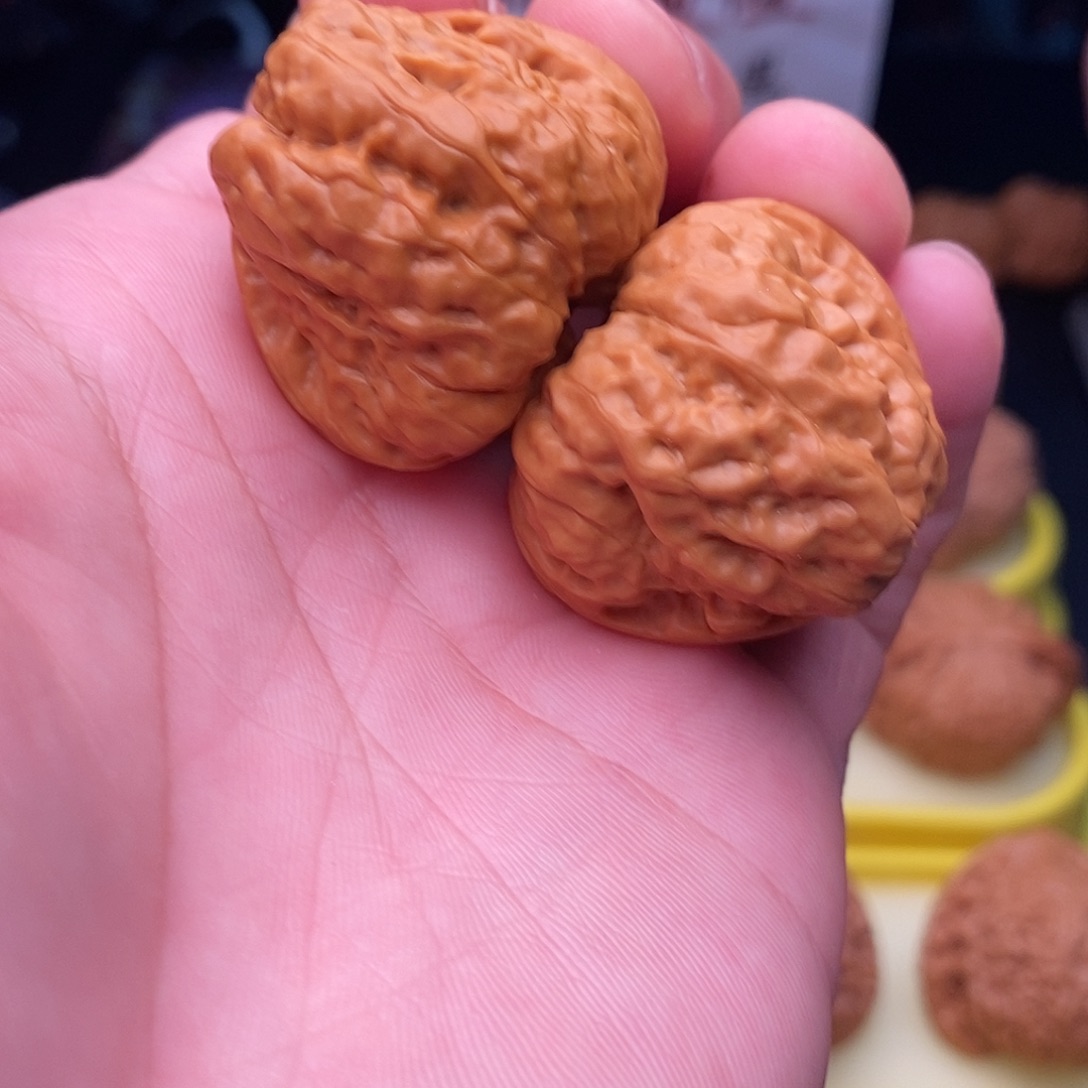 桃核把件延庆三角蛙尺寸35