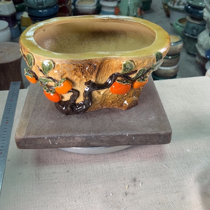 泳坤堂石湾盆瓜*陶瓷