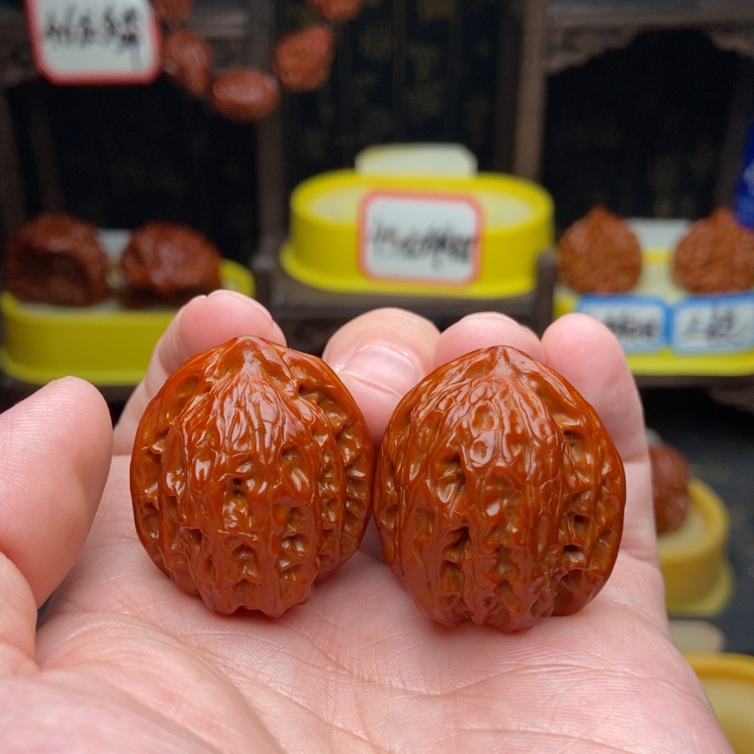 文玩核桃吊坠31龙胆元宝