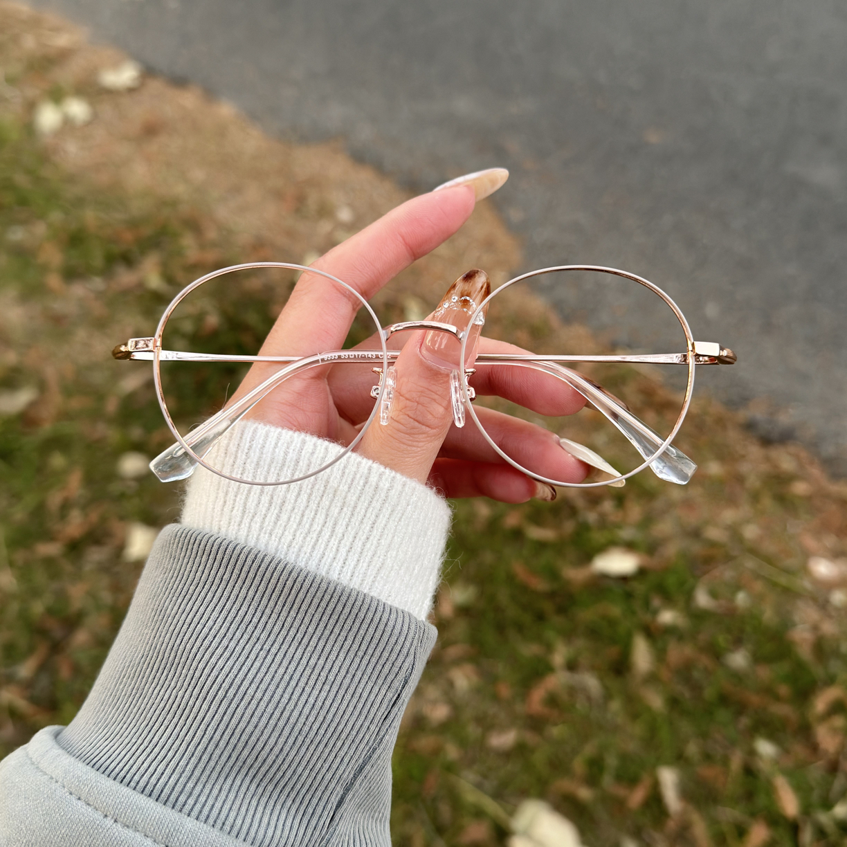 【13号】超轻金丝大框眼镜框女款显脸小大脸可配有度数素颜神器