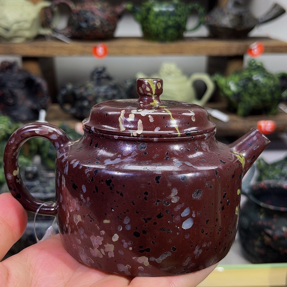 梅花玉老红料有瑕