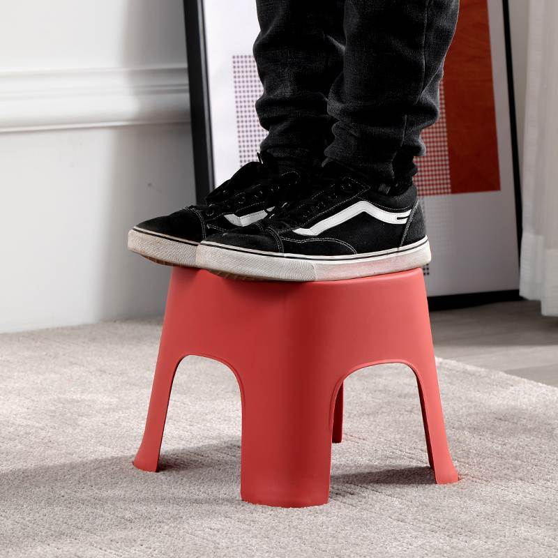 PP成人小凳子家用浴室板凳加厚防滑踩脚胶凳成人洗澡矮凳换鞋凳