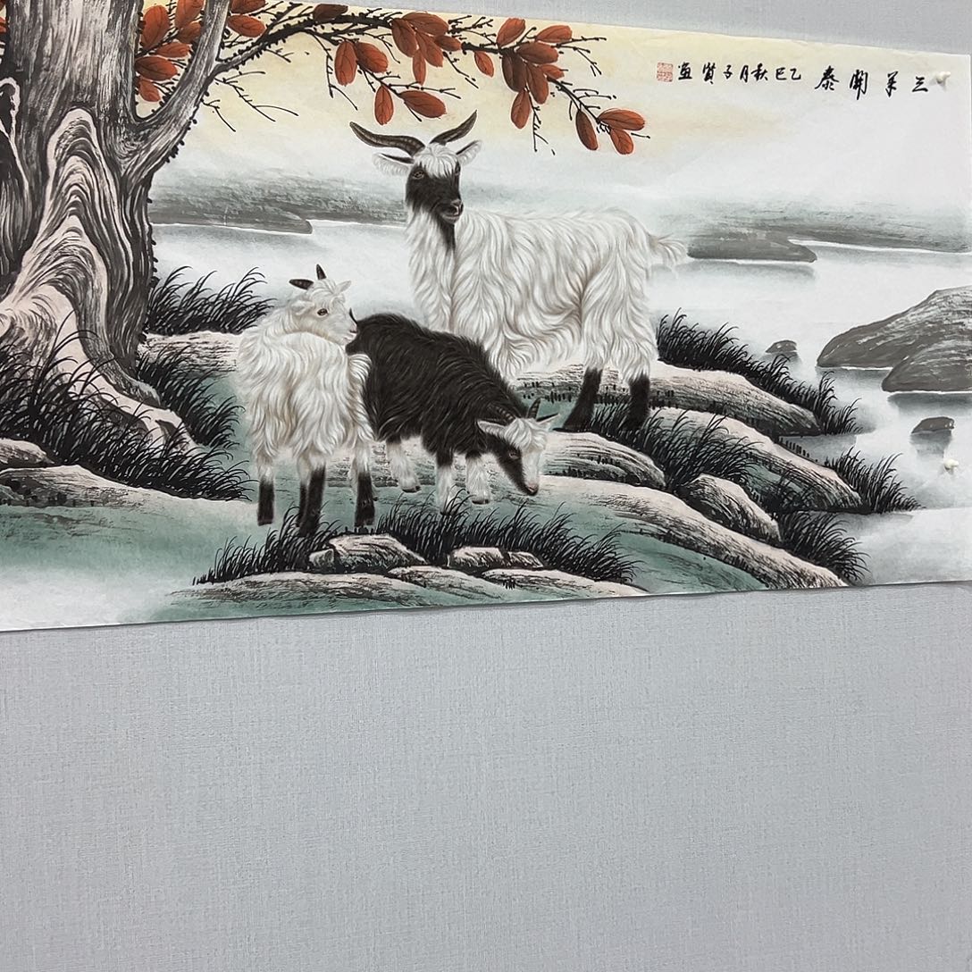 雷***王国画国画作品纯手绘