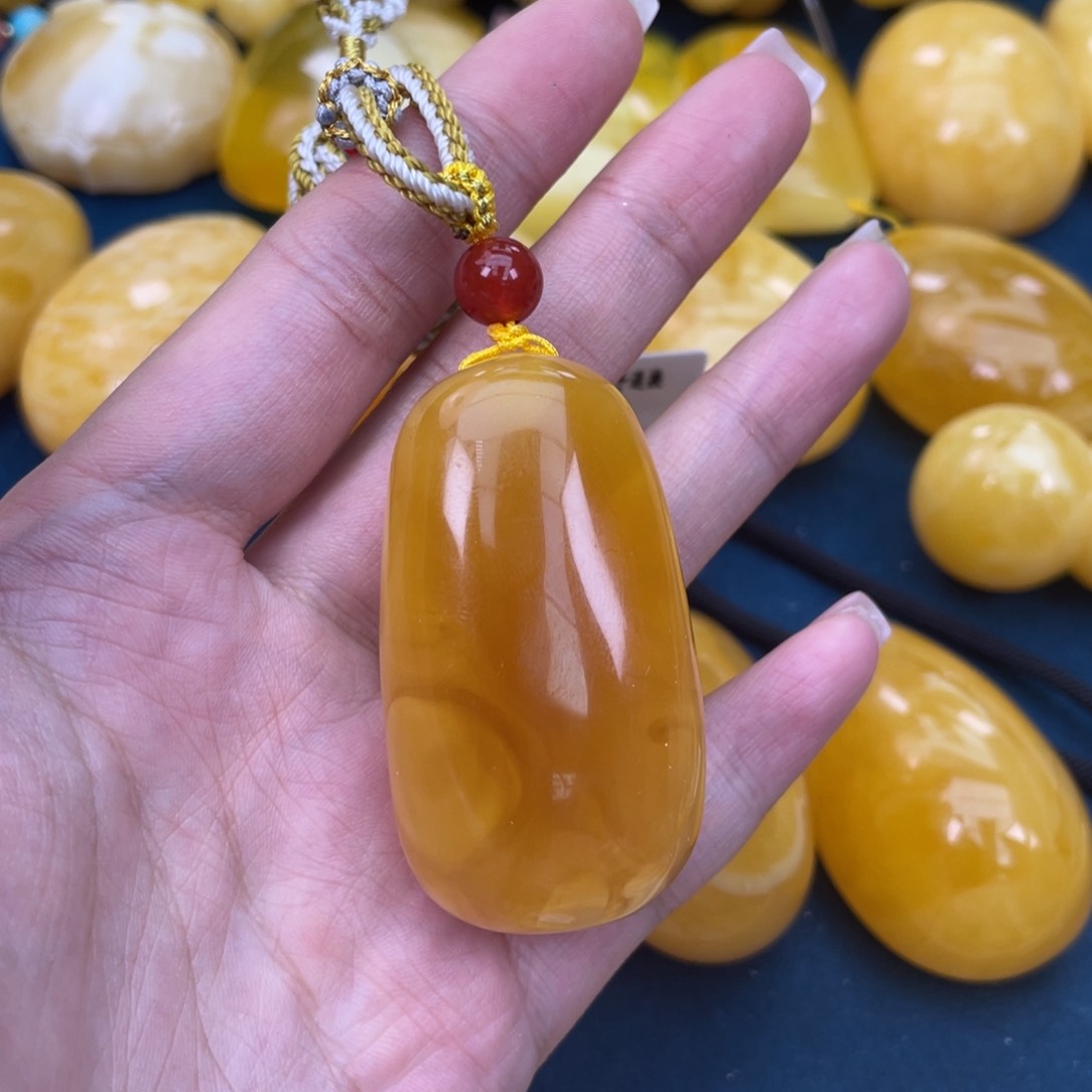 琥珀裸石未镶嵌琥珀蜜蜡