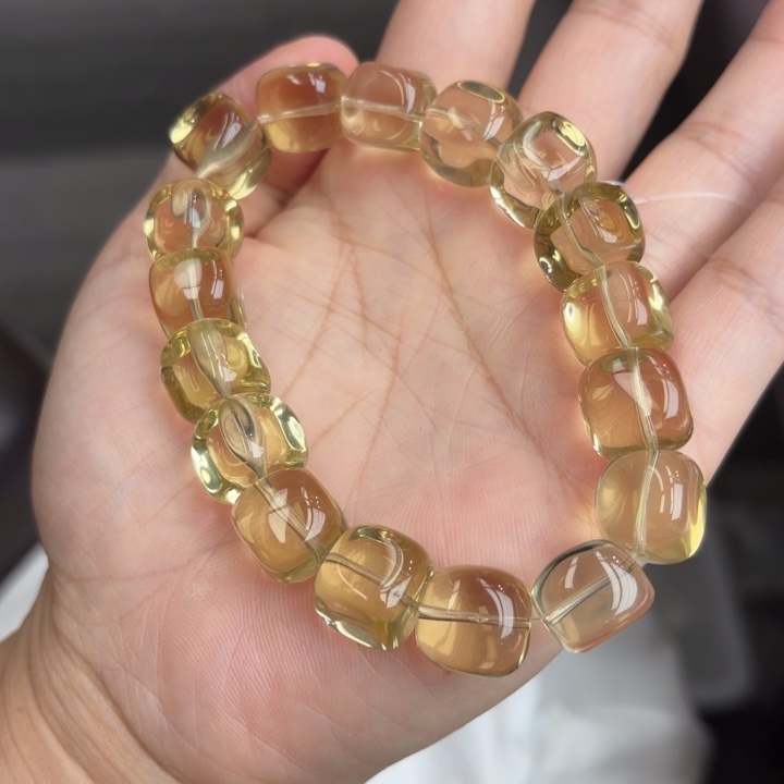 未镶嵌手链水晶黄水晶