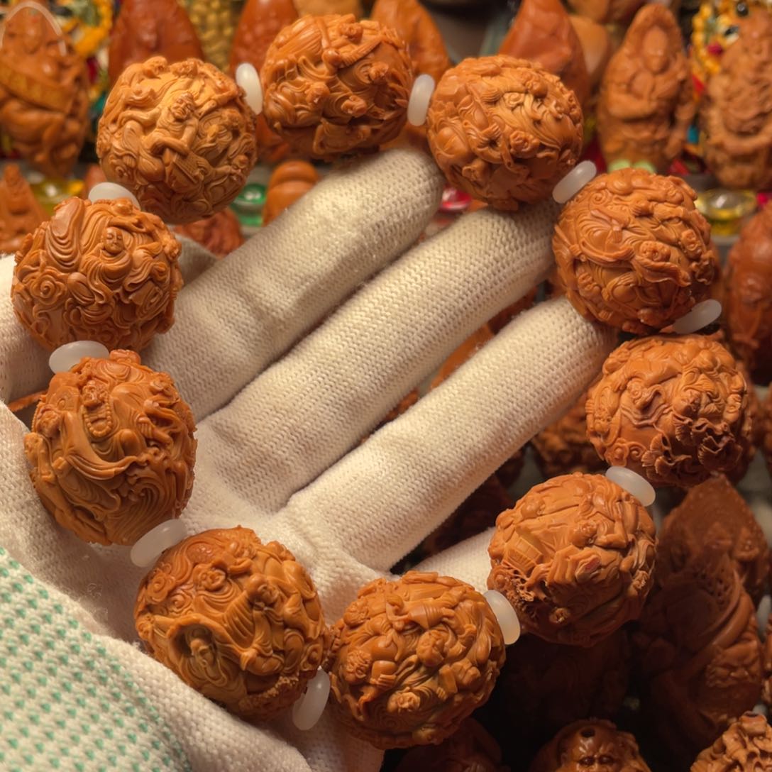 橄榄核吊坠一百零八罗汉