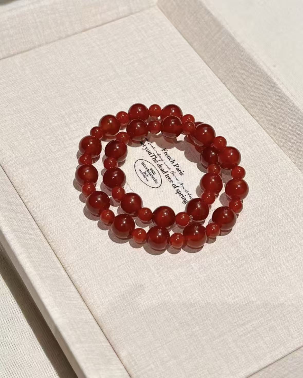 YHKINGS1361设计师款10m红玛瑙简约多样性发其一不带礼盒