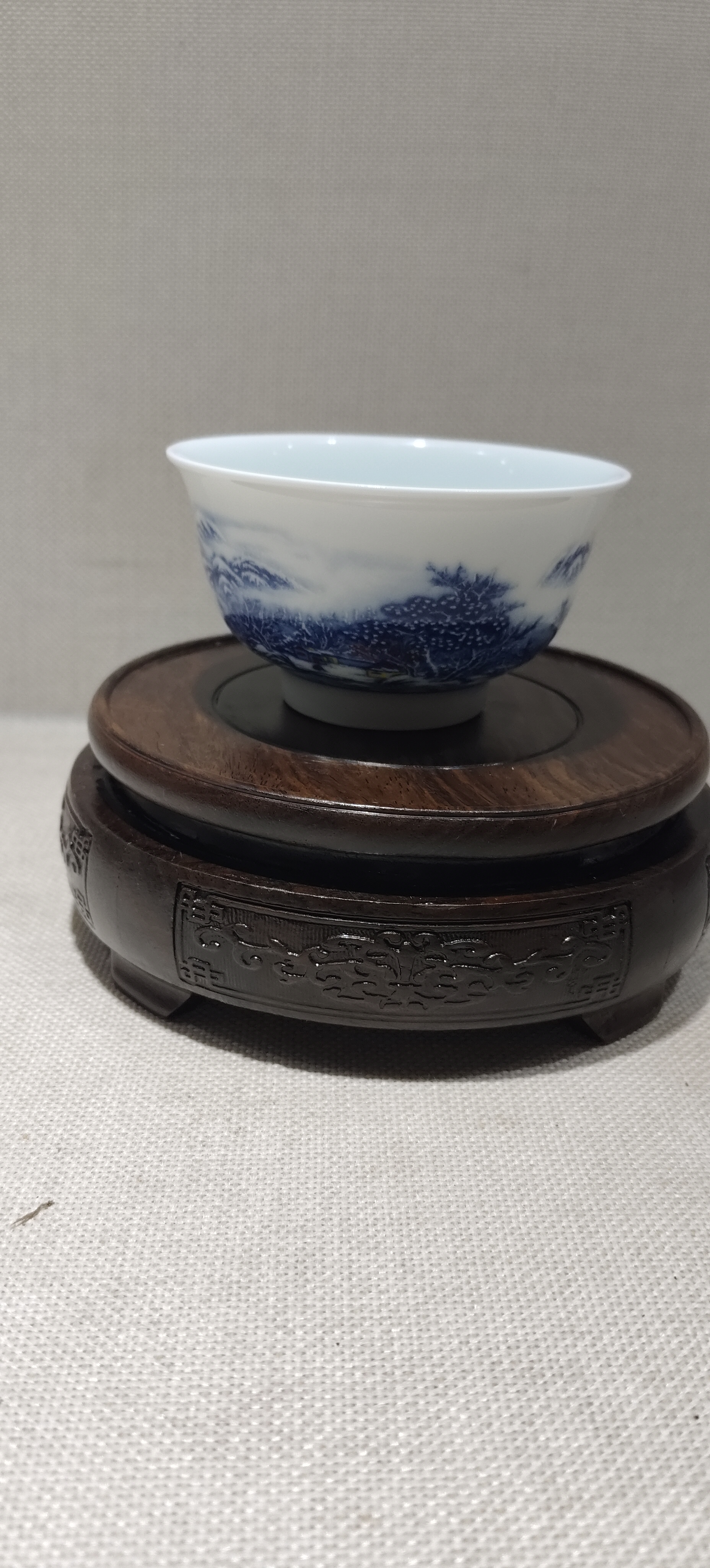 青花中式茶杯景德镇