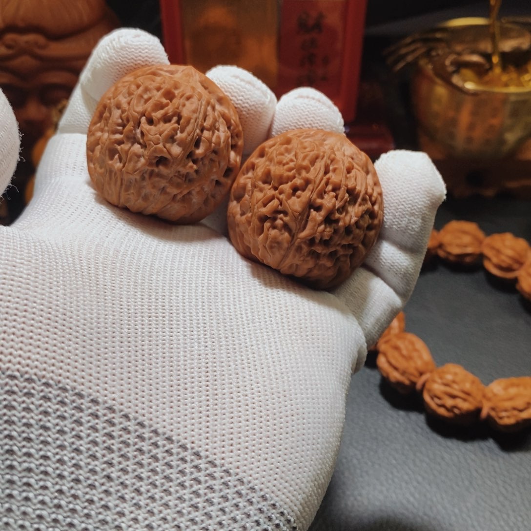 文玩核桃把件0025莲花38