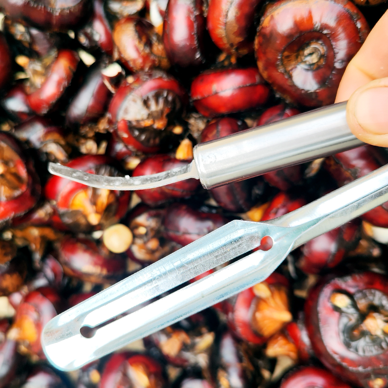 马蹄打盖刀 专用削皮刀荸荠去皮折弯刀瓜果工具不锈钢剥皮神器