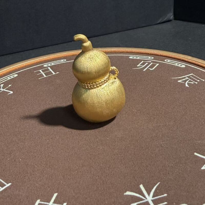 吊坠足银 拉丝葫芦镂空葫芦无事牌佛头蝴蝶四叶草八宝罗盘银镀金