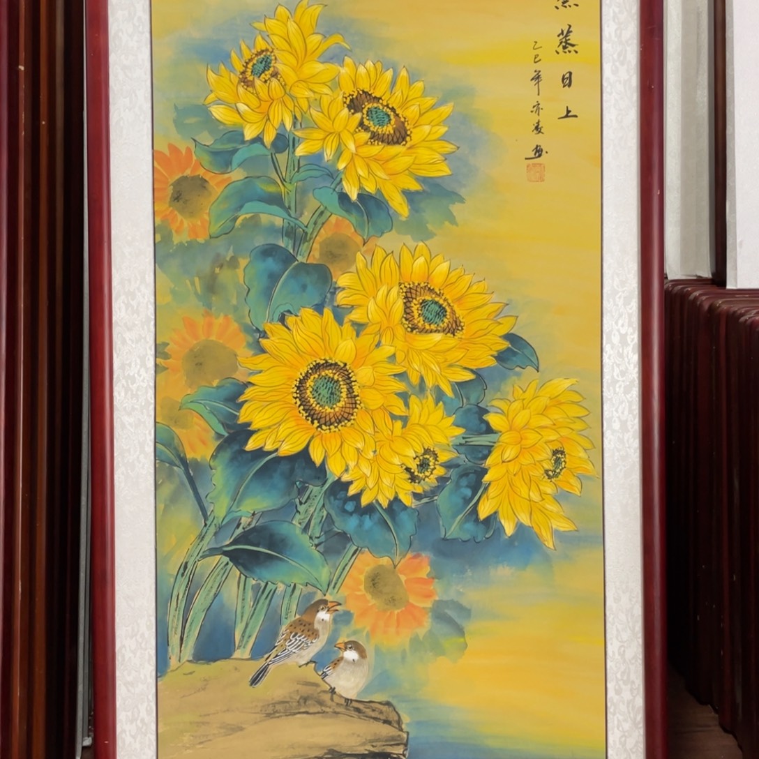 国画带框尺寸63*123厘米