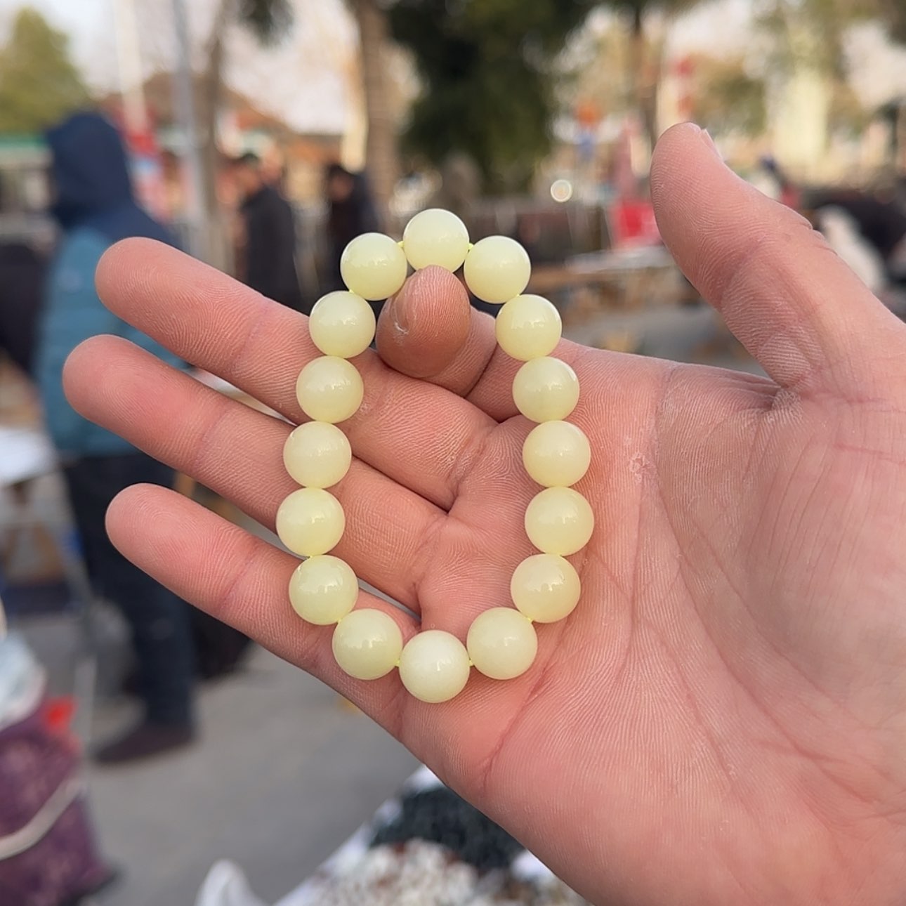 【闪购商品】和田玉手串未镶嵌黄玉手串