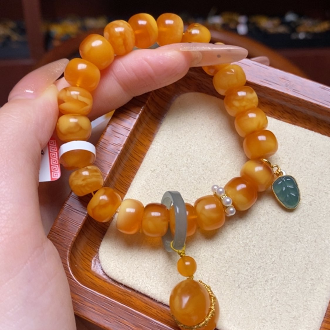 【闪购商品】蜜蜡手链未镶嵌手串