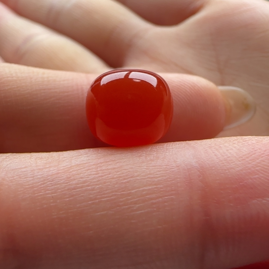 淡***笑南红玛瑙未镶嵌老型10.6*8.9