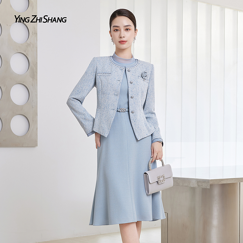 赢智尚2026春季新款长长袖X型略松短款时尚套装ZA-ZF03995