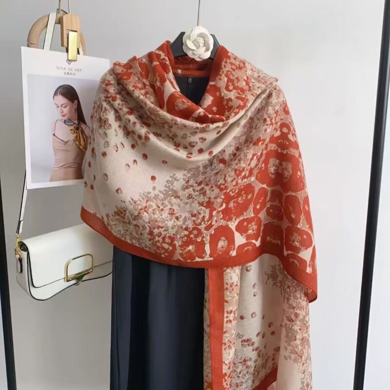 MM050红豹纹（80*180）女士围巾