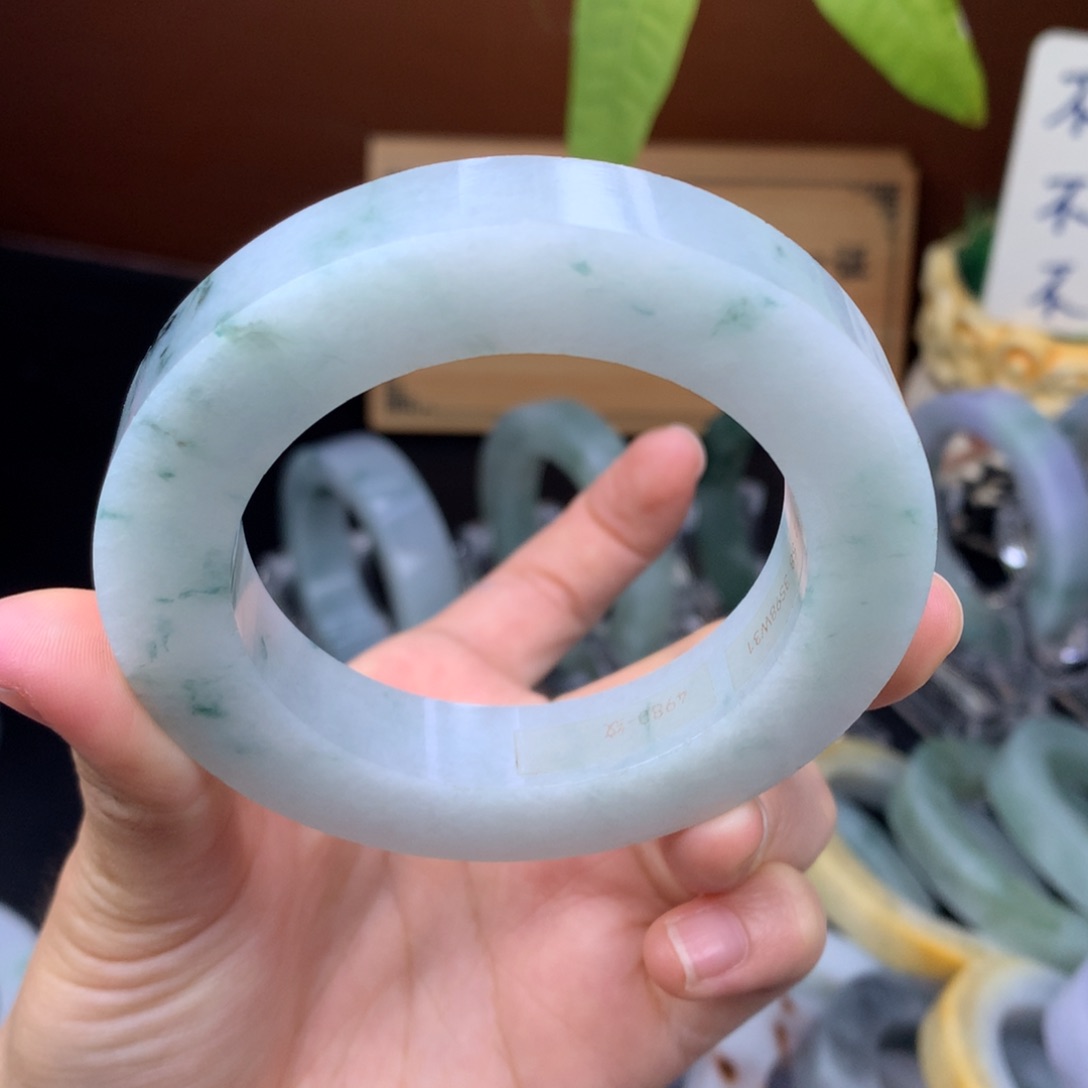 定制翡翠手镯未镶嵌定制不退不换52-58