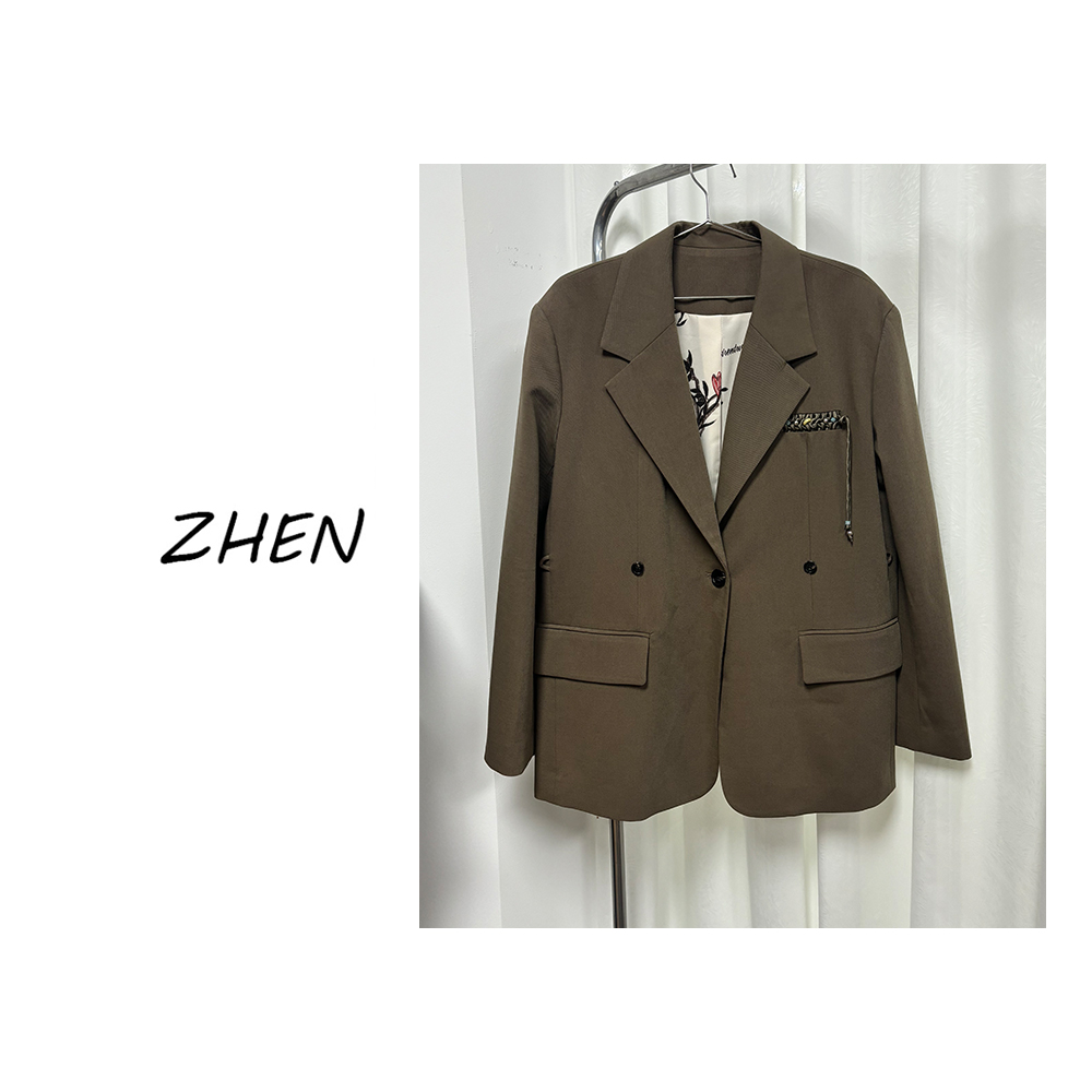 【ZHEN】K1006 2025新款西装外套职场风小众设计师款