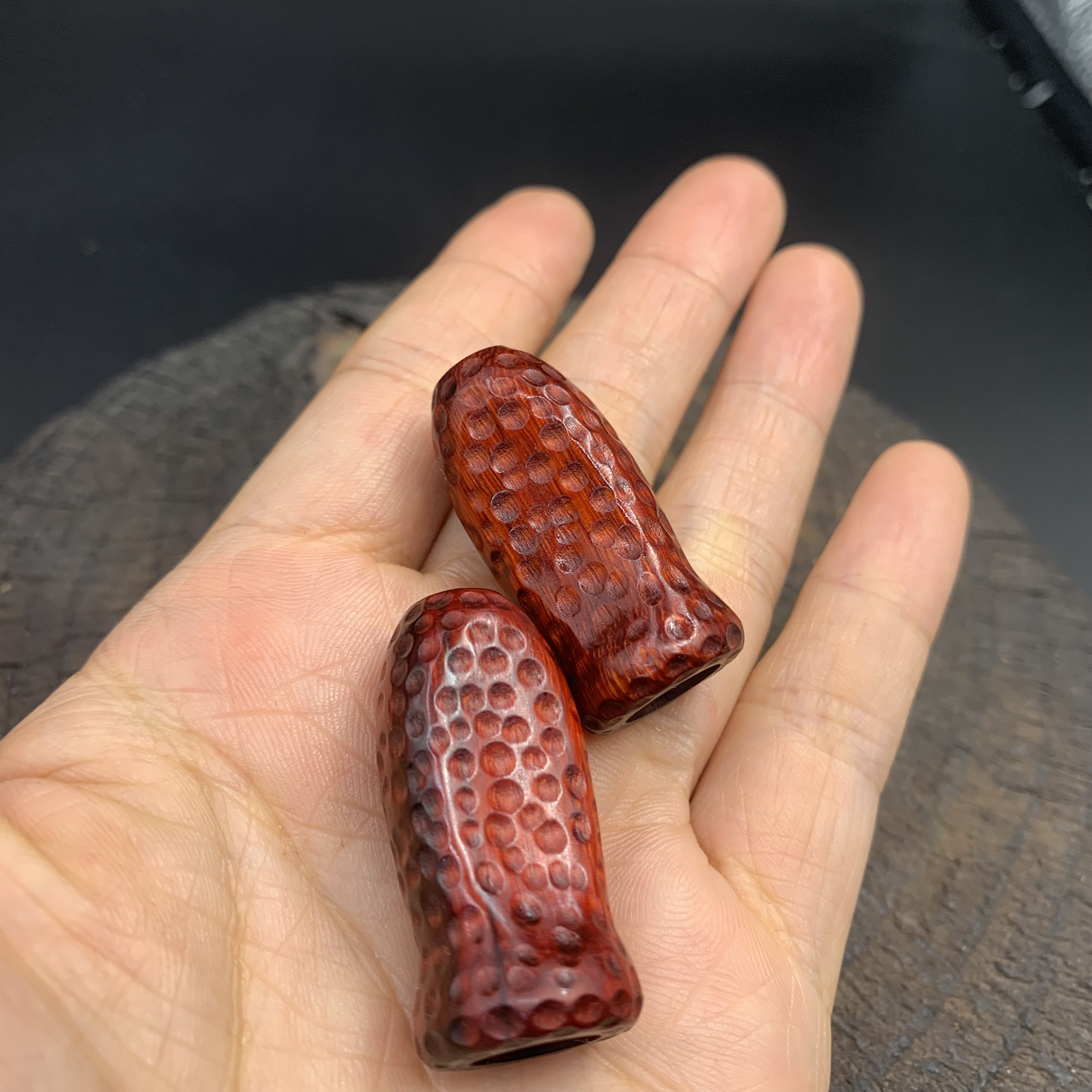  网秋粒水滴轮红木握丸S/D牌通用常规款  网秋粒