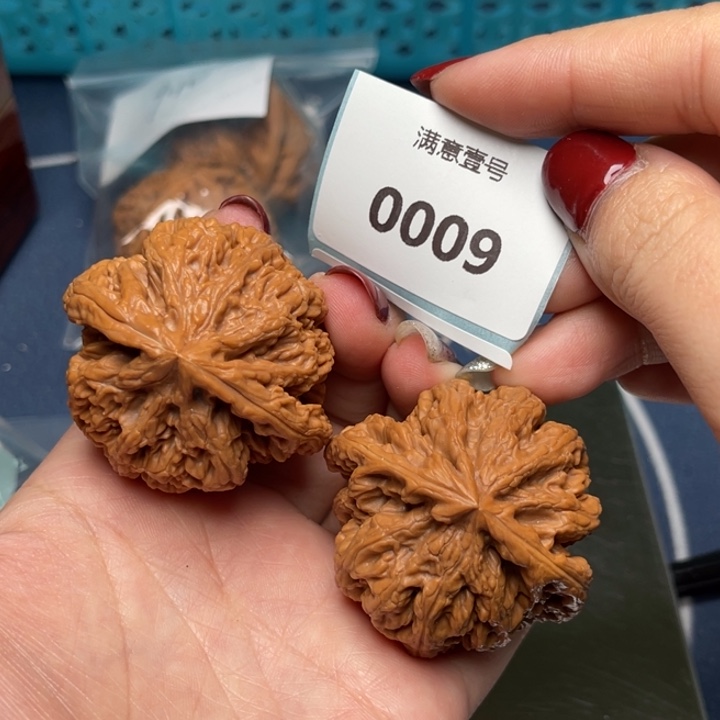 文玩核桃把件粗筋45