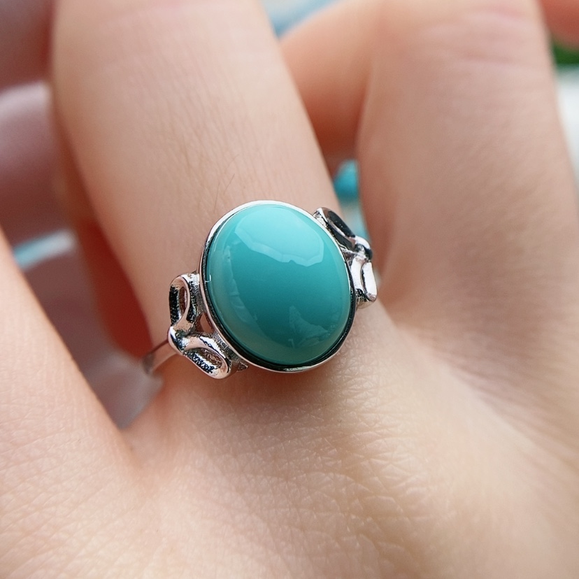 【闪购商品】绿松石原矿绿松石银S925镶嵌