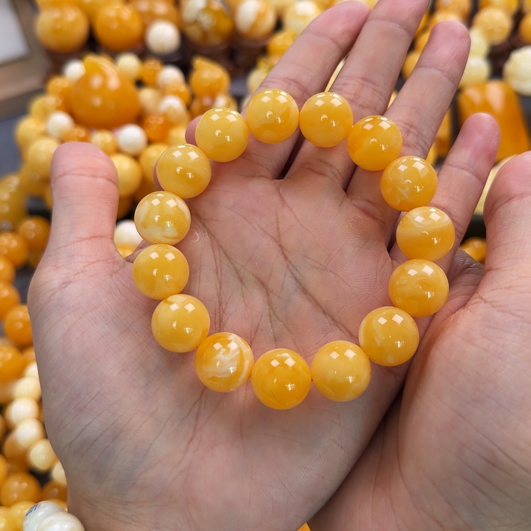 琥珀未镶嵌珠宝奇石15mm同料