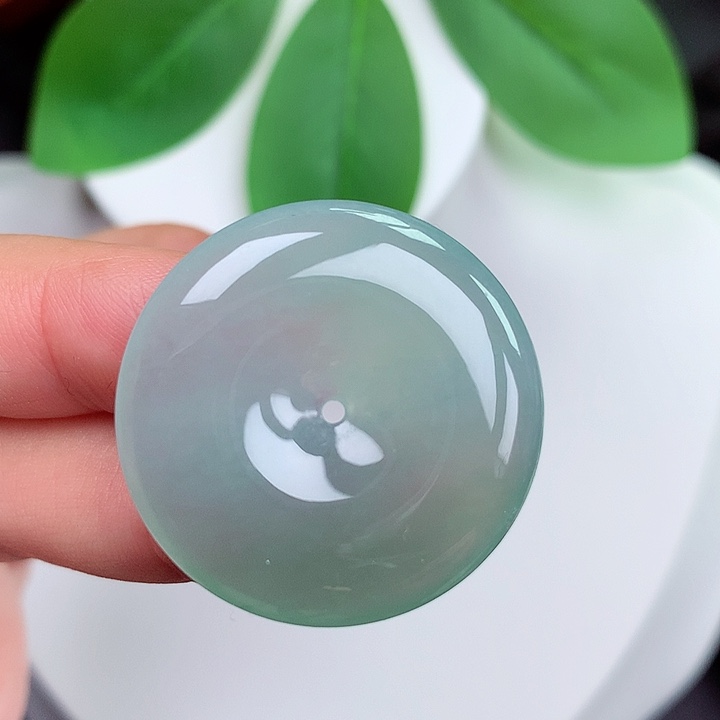 颈饰未镶嵌翡翠平安扣 29.3x5.1mm