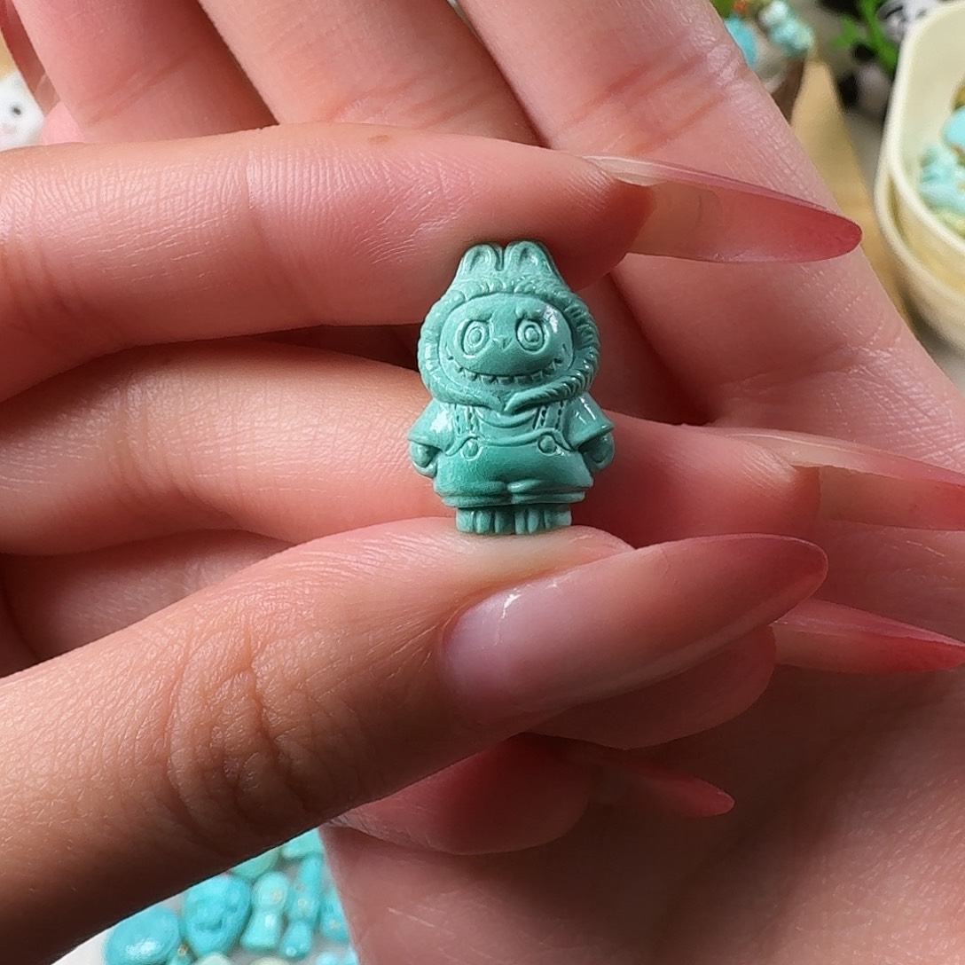 老***卷绿松石未镶嵌吊坠(不含链)