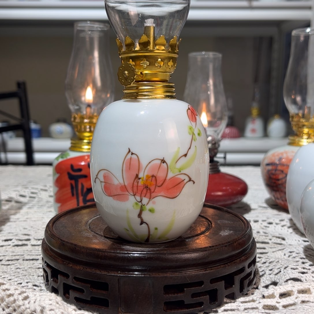 摆件景德镇陶瓷香薰灯