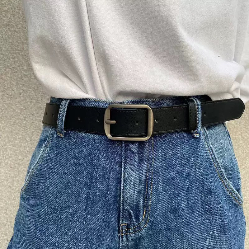 韩版腰带男皮带简约免打孔腰带网红复古泰式通勤风