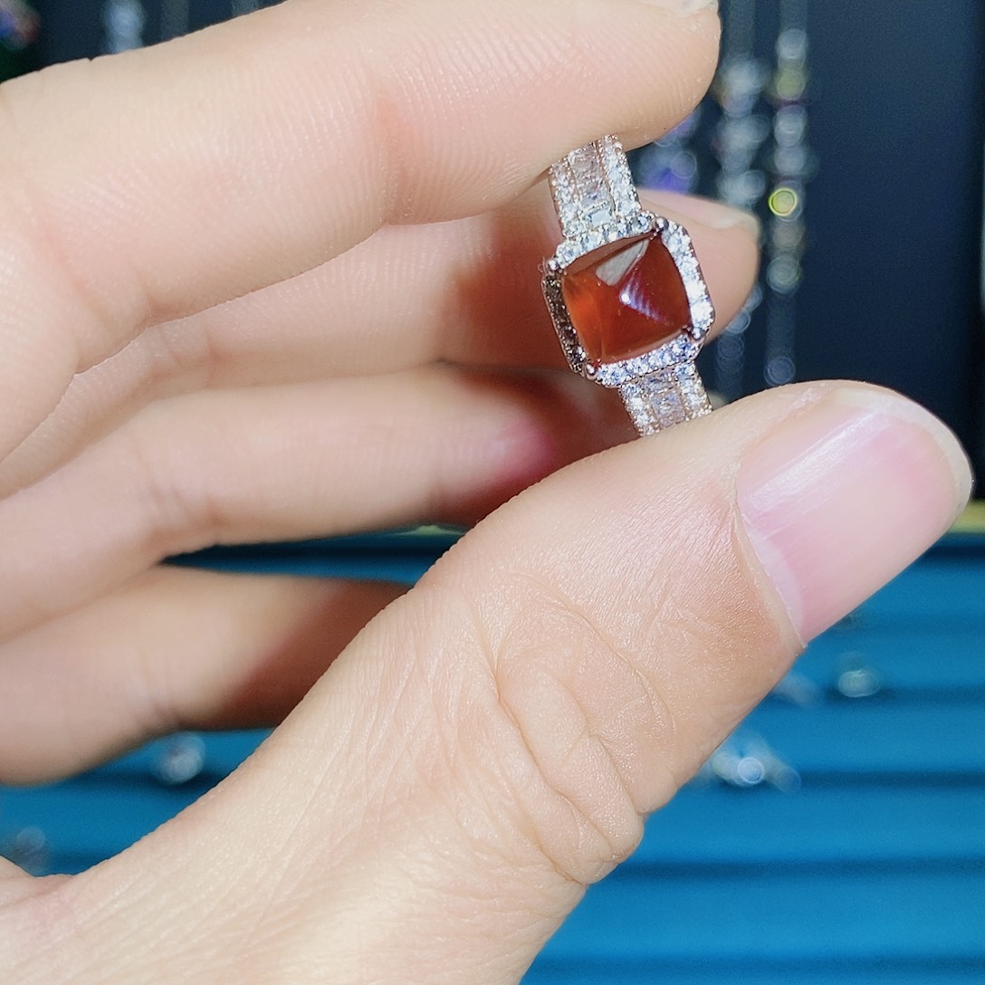 紫晶珠宝半成品银S925镶嵌