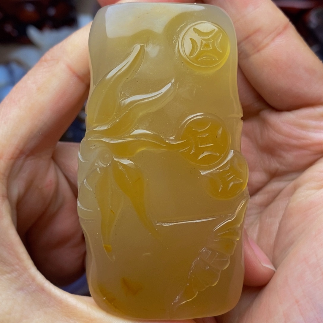 玛瑙/玉髓手把件未镶嵌