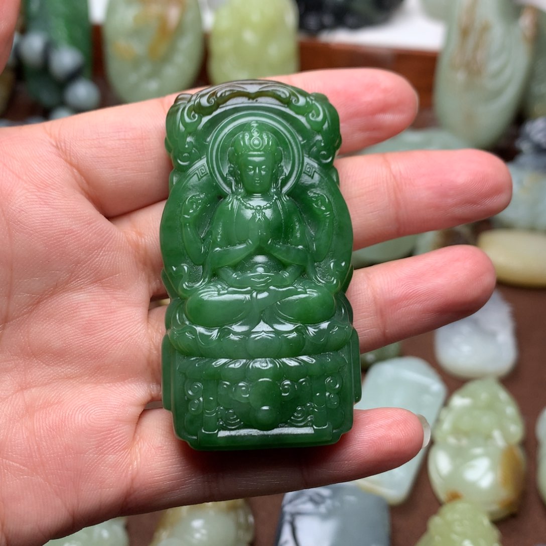 和田玉挂件未镶嵌洪****）