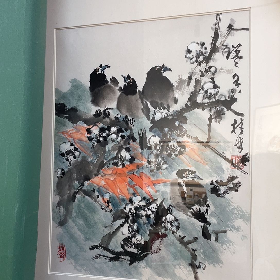 国画的感觉刚刚开始了新时代女性