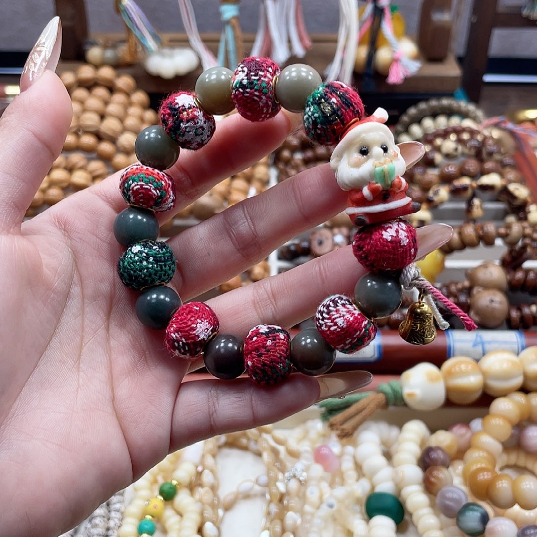 猴头核桃吊坠圣诞diy手串一物一拍