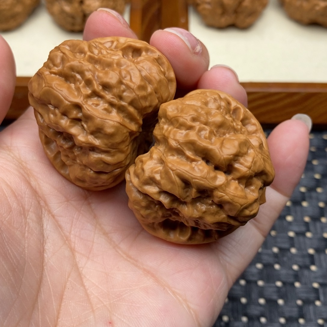 文玩核桃把件边41三角蛙