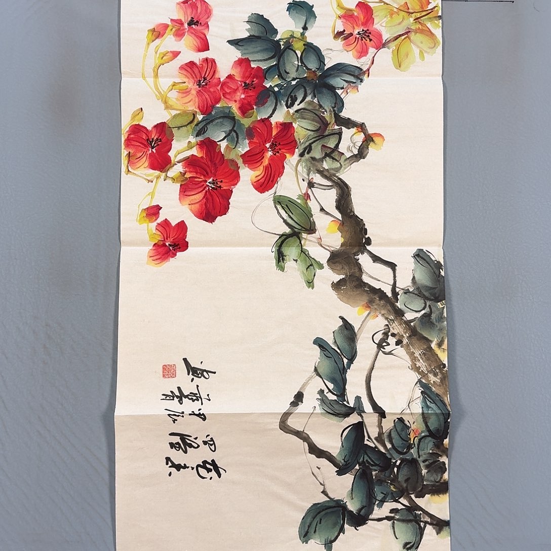 国画114 牡丹一如你初来