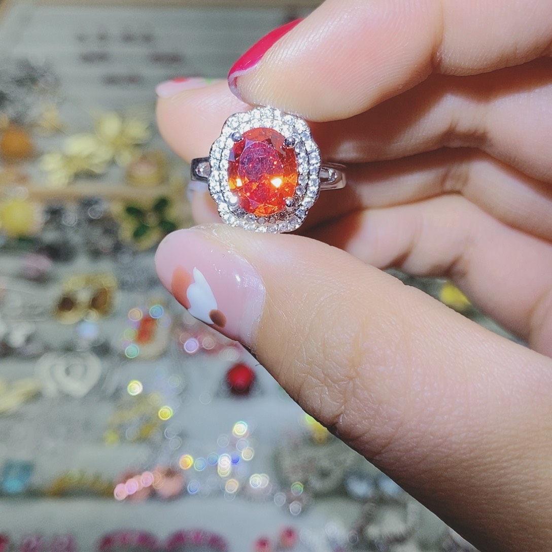 【闪购商品】托帕石耳饰银S925镶嵌