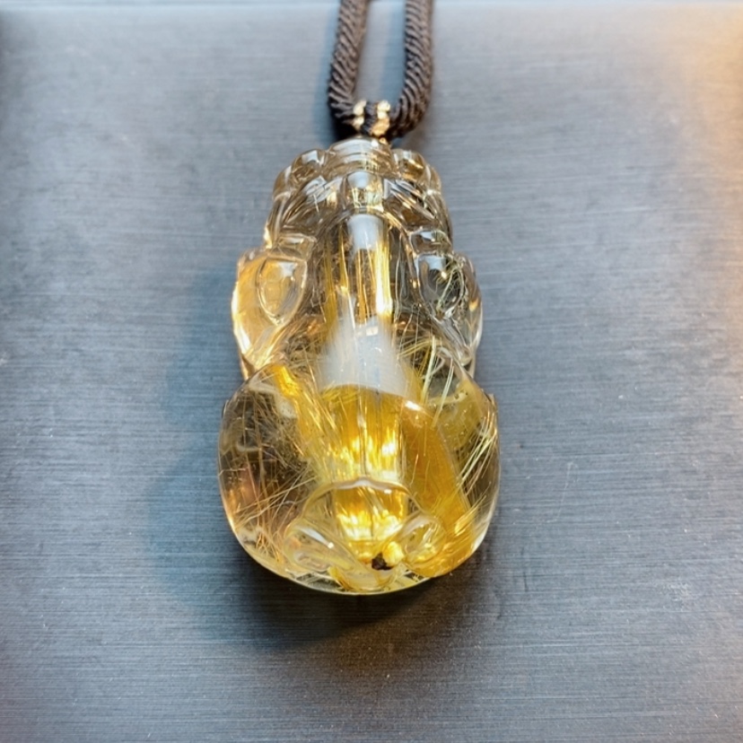 【闪购商品】未镶嵌颈饰发晶天然发晶貔貅吊坠