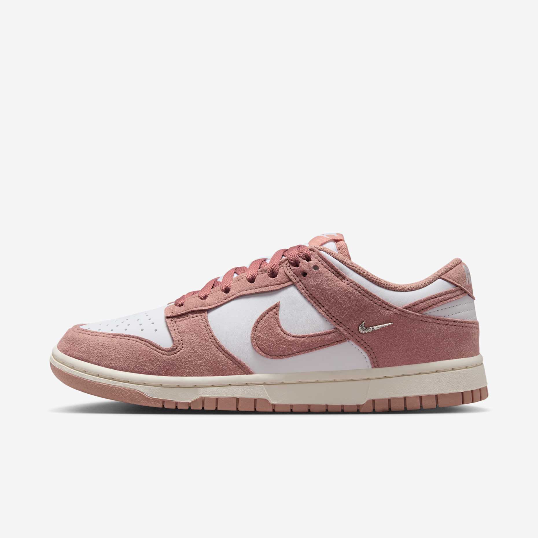 NIKE/耐克【商城】女子白粉dunk LOW复古时尚低帮板鞋 IB4417-102
