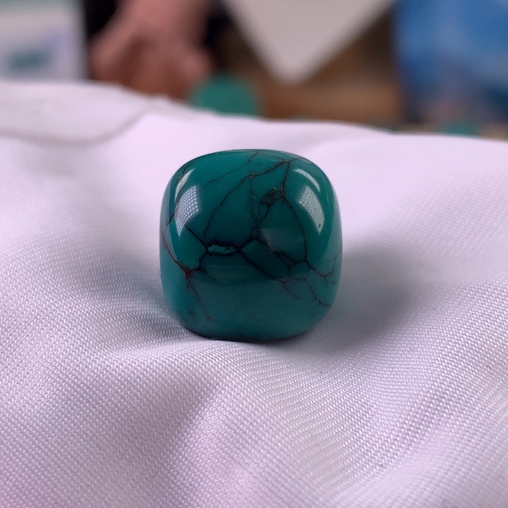 绿松石未镶嵌珠宝奇石14.5mm