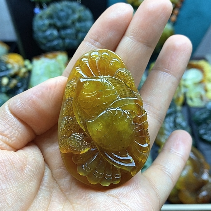 蛇纹石玉未镶嵌挂件