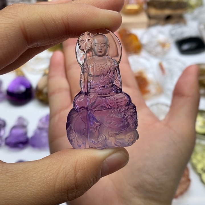 水晶颈饰未镶嵌柚***芽定制