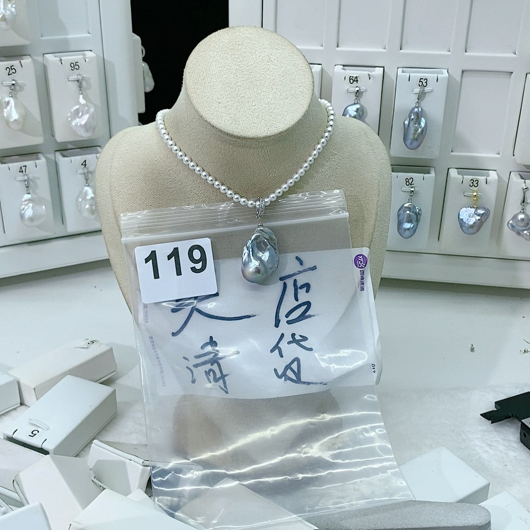 淡水珍珠颈饰合金