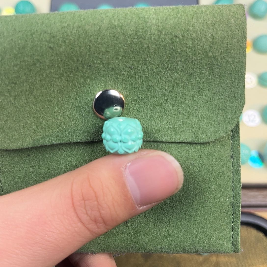 秦古矿口湖北矿卡12散珠配饰 并蒂莲