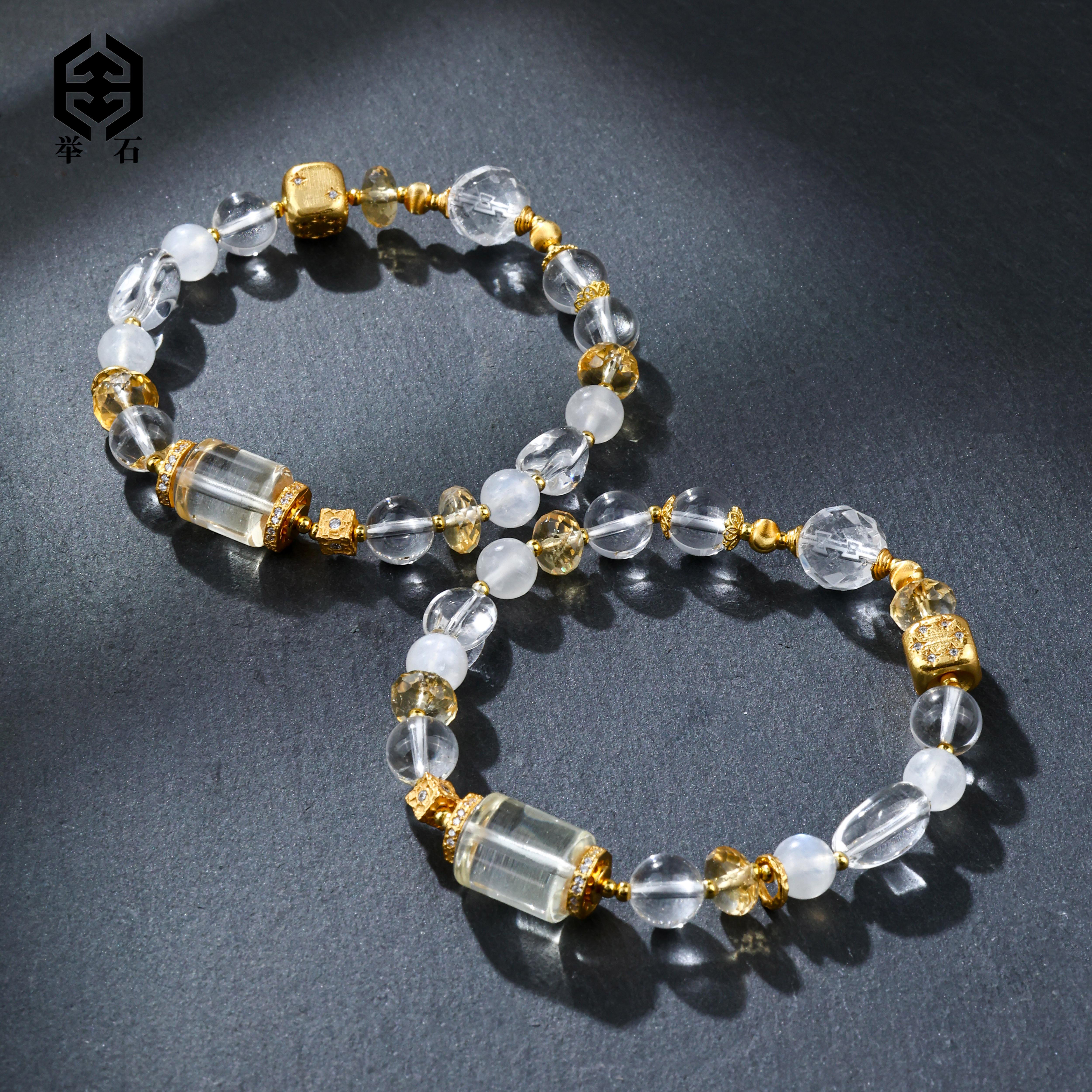 【举石饰品】X03-1332-2056水晶手串(一件/多样性发/约7mm+）Y