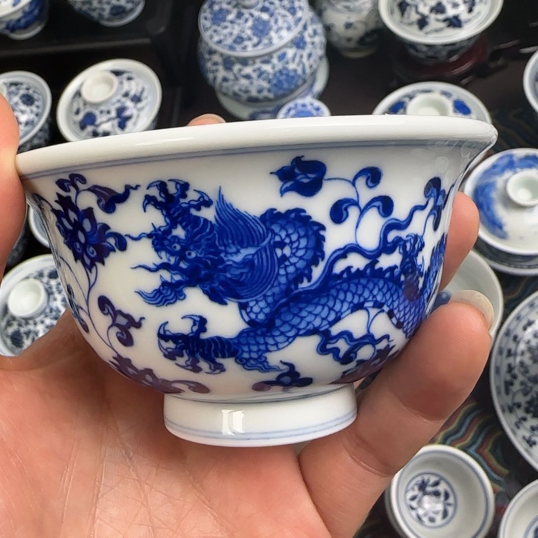 全手绘景德镇陶瓷艺术茶具